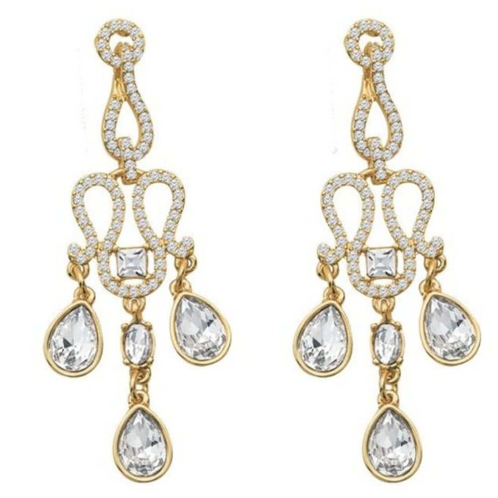 A-221 Premier Designs Jewelry Oh So Fancy Earrings in Gold
